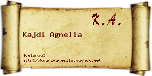 Kajdi Agnella névjegykártya